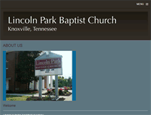 Tablet Screenshot of lincolnparkchurch.org